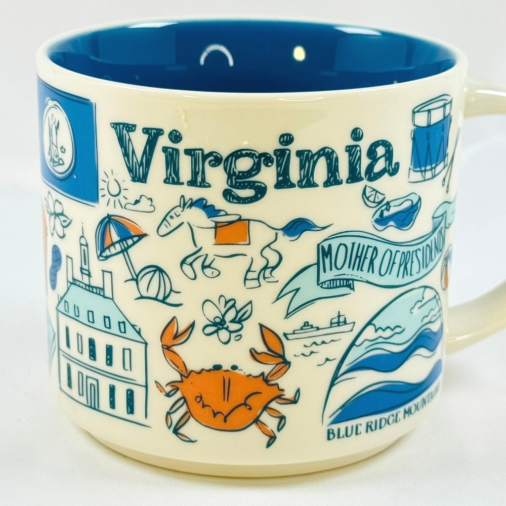 Starbucks Been There Series Virginia Mug Across the Globe Collection 14oz 2023